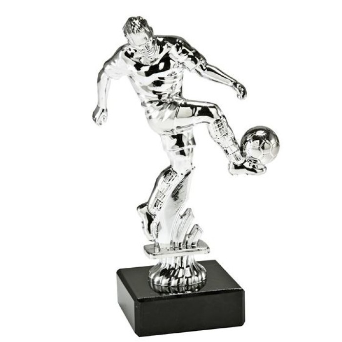  13CM MALE PLASTIC FOOTBALL  TROPHY 